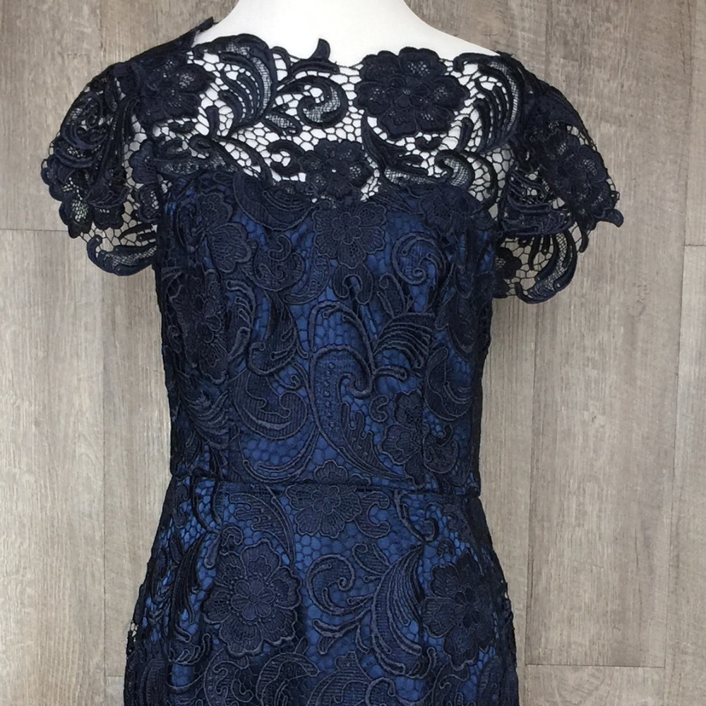 Navy Blue Lace Dress Sz 6